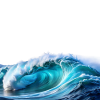 enorme Oceano ola rizado como eso choques cerca el apuntalar png