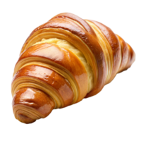 Close-up of croissant on transparent background png