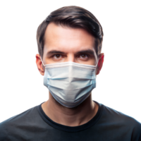 Mens vervelend een medisch gezicht masker png