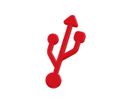 uSB symbol 3d tolkning illustration png