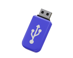 USB Pen drive ícone 3d Renderização ilustração png