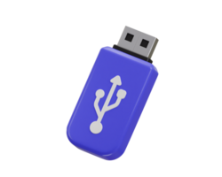 USB chiavetta USB icona 3d interpretazione illustrazione png