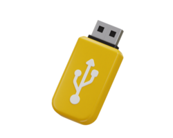 USB pendrive icon 3d rendering illustration png