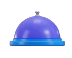 cloche sur nourriture plateau pour portion plat icône 3d rendre png