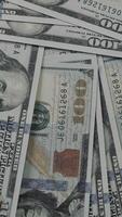 Closeup of US dollar bill, money dollar bills, business and financial concepts video