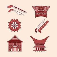 Design nusantara asset art vector