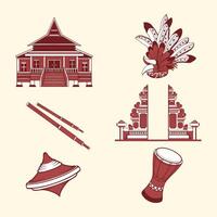 Design nusantara asset art vector