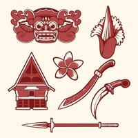 Design nusantara asset art vector