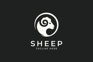 Elegant Sheep and Lamb Logo for Wool and Livestock Market Branding vector