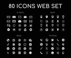 Set of web icons vector