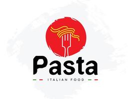 Pasta logo design vector