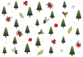 charismas trees for background vector