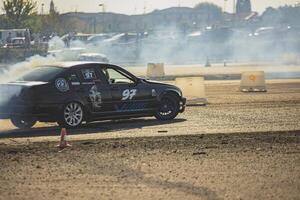 Villamarzana 10 September 2023 Intense car race capturing the thrill of drifting on a challenging circuit photo