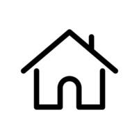 House line icon isolated on white background. vector