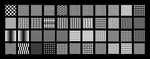 Modern memphis abstract seamless pattern design set vector