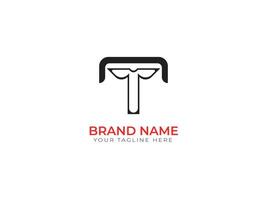 T letter monogram business logo design vector
