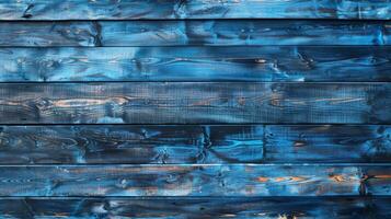 Rustic Old Weathered Blue Wood Plank Background Texture extreme closeup. High quality photo