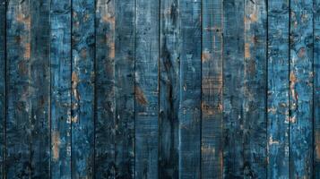 Rustic Old Weathered Blue Wood Plank Background Texture extreme closeup. High quality photo