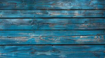 Rustic Old Weathered Blue Wood Plank Background Texture extreme closeup. High quality photo