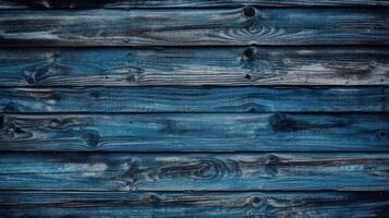 Rustic Old Weathered Blue Wood Plank Background Texture extreme closeup. High quality photo