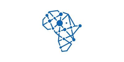 logo diseño mapa de África y Internet, tecnología, red, red.logo diseño icono, , símbolo, creativo, idea. vector