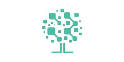 logo design digital tree, modern, tree tech. logo design icon, symbol, , creative idea. vector