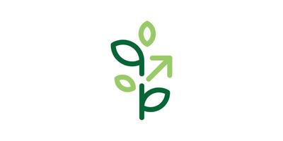 logo design growth,leaf,nature,green,eco,grow,logo design icon,,symbol,creative,idea. vector