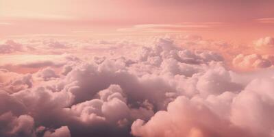 romántico rosado cielo antecedentes. nubes suave en puesta de sol. resumen antecedentes. texturizado fondo, nubes, nubes, para niños fondo de pantalla. huellas dactilares, fondos de pantalla, carteles, tarjetas alto calidad foto