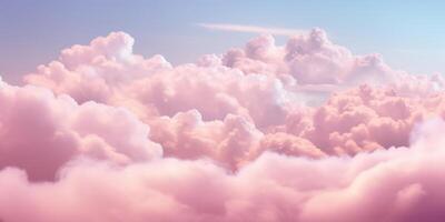 romántico rosado cielo antecedentes. nubes suave en puesta de sol. resumen antecedentes. texturizado fondo, nubes, nubes, para niños fondo de pantalla. huellas dactilares, fondos de pantalla, carteles, tarjetas alto calidad foto