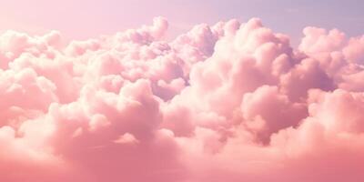 romántico rosado cielo antecedentes. nubes suave en puesta de sol. resumen antecedentes. texturizado fondo, nubes, nubes, para niños fondo de pantalla. huellas dactilares, fondos de pantalla, carteles, tarjetas alto calidad foto