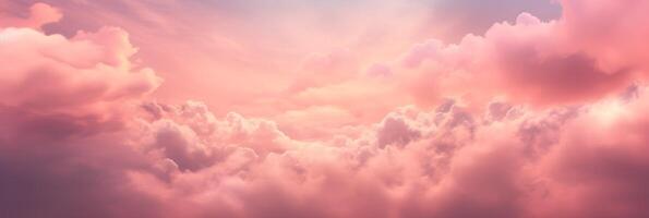 romántico rosado cielo antecedentes. nubes suave en puesta de sol. resumen antecedentes. texturizado fondo, nubes, nubes, para niños fondo de pantalla. huellas dactilares, fondos de pantalla, carteles, tarjetas alto calidad foto