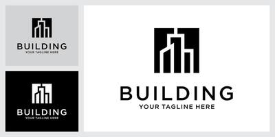 Building idea logo design template vector