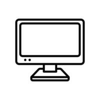 monitor icono diseño modelo sencillo y limpiar vector