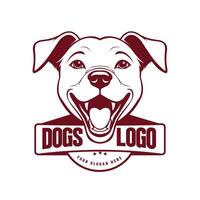 Simple dogs logo vector