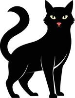 Cat Silhouette Clean and Elegant design vector