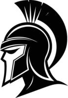 Spartan Helmet Silhouette illustration Perfect for Logos, Branding, Print, Web, Merchandise and Apparel Designs vector