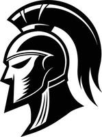 Spartan Helmet Silhouette illustration Perfect for Logos, Branding, Print, Web, Merchandise and Apparel Designs vector