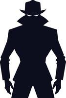 Invisible Man Silhouette Blank Human Figure Outline vector