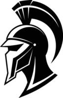 Spartan Helmet Silhouette illustration Perfect for Logos, Branding, Print, Web, Merchandise and Apparel Designs vector