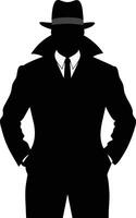 Invisible Man Silhouette Blank Human Figure Outline vector