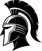 Spartan Helmet Silhouette illustration Perfect for Logos, Branding, Print, Web, Merchandise and Apparel Designs vector