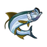 tarpon fishing illustration logo image t shirt vector