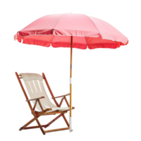 ensoleillé s'échappe plage parapluies et chaises pour votre côtier va-t-en png