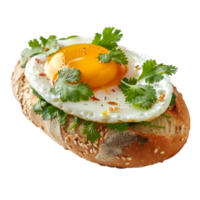 un pan y huevo desayuno bonanza satisfactorio entrantes a combustible tu día png
