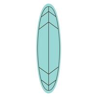 Surfboard. Summer and beach leisure vector