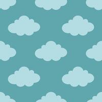 Minimalist abstract seamless pattern with clouds. Seamless pattern for wallpaper, textile, fabric, wrapping paper vector