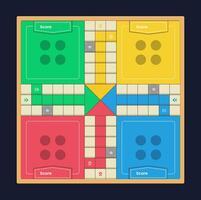 ludo juego tablero para móvil o web juego vector