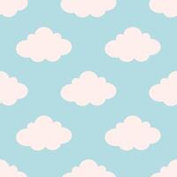 Minimalist abstract seamless pattern with clouds. Seamless pattern for wallpaper, textile, fabric, wrapping paper vector