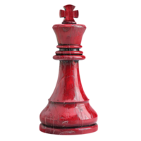 A Study in Contrast Red Chess Pieces on the Board png