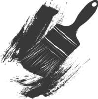 Silhouette brush for painting walls black color only vector